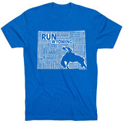 Running Short Sleeve T-Shirt - Wyoming State Runner 