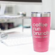 Running 20oz. Double Insulated Tumbler - Coffee Run Brunch