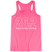 Flowy Racerback Tank Top - Marathoner 26.2 Miles