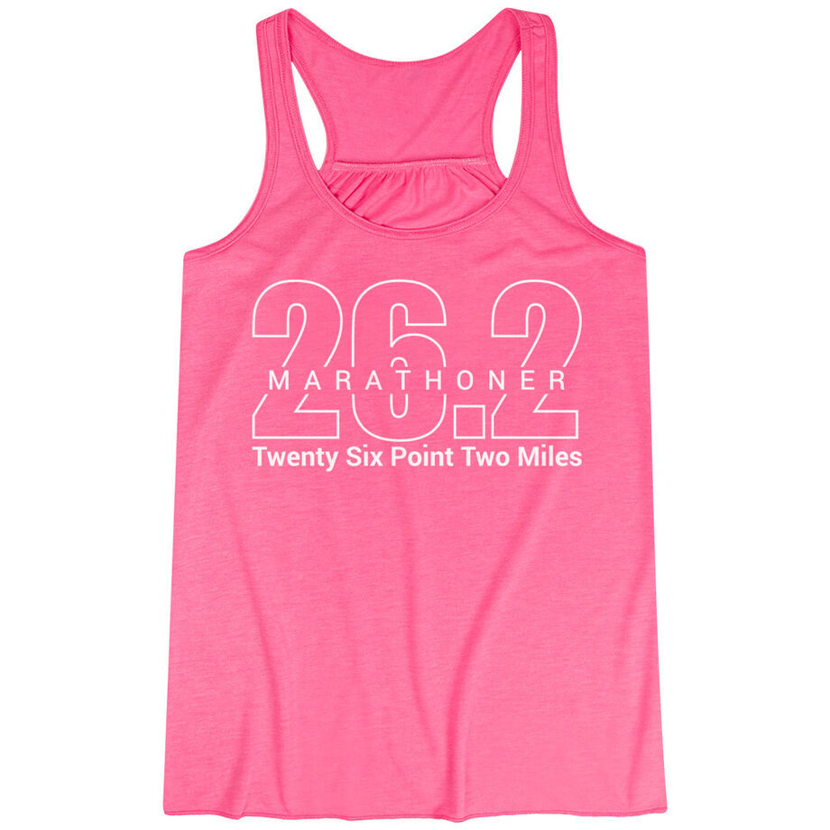 Flowy Racerback Tank Top - Marathoner 26.2 Miles