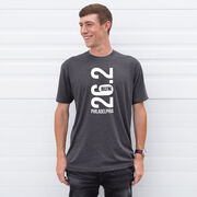 Running Short Sleeve T-Shirt - Philadelphia 26.2 Vertical