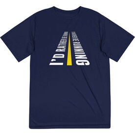 Men's Running Short Sleeve Performance Tee - I'd Rather Be Running