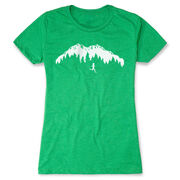 Women's Everyday Runners Tee - Trail Runner in the Mountains