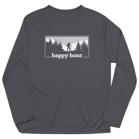 Men's Hiking Long Sleeve Performance Tee - Happy Hour Hiker (Male)