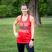 Women's Racerback Performance Tank Top - One Bad Mother Runner (Bold)