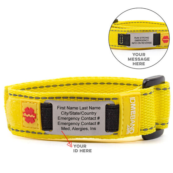 Nylon Idmeband Tech Id Bracelet Running Bracelets Tech Nylon Idmeband Double Sided Bracelet