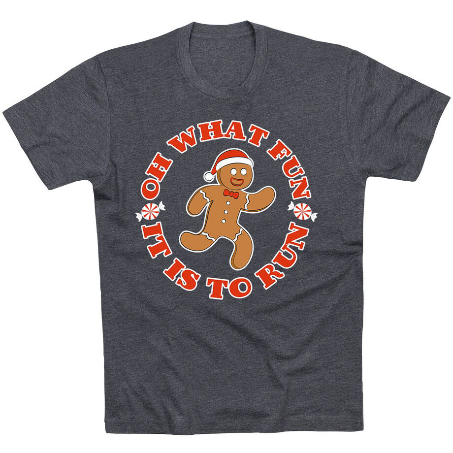Running Short Sleeve T-Shirt - Oh What Fun It Is To Run