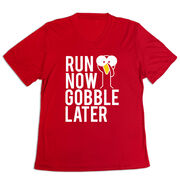 Women's Short Sleeve Tech Tee - Run Now Gobble Later (Bold)