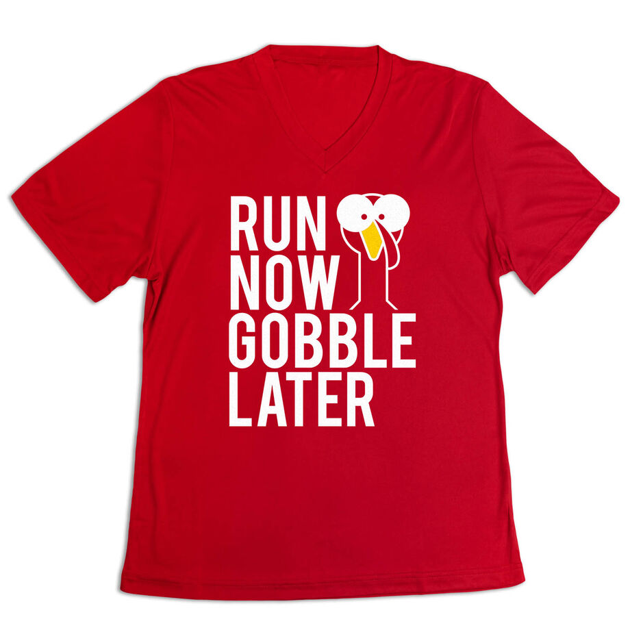 Women's Short Sleeve Tech Tee - Run Now Gobble Later (Bold)