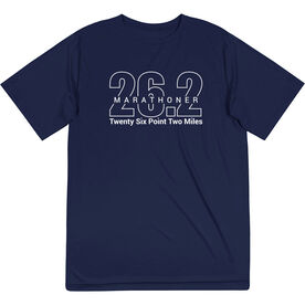 Men's Running Short Sleeve Tech Tee - Marathoner 26.2 Miles