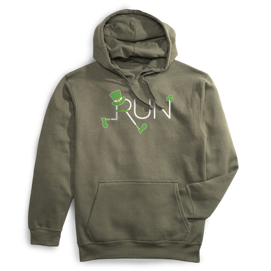 Statement Fleece Hoodie -  Let's Run Lucky