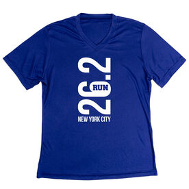 Women's Short Sleeve Tech Tee - New York City 26.2 Vertical