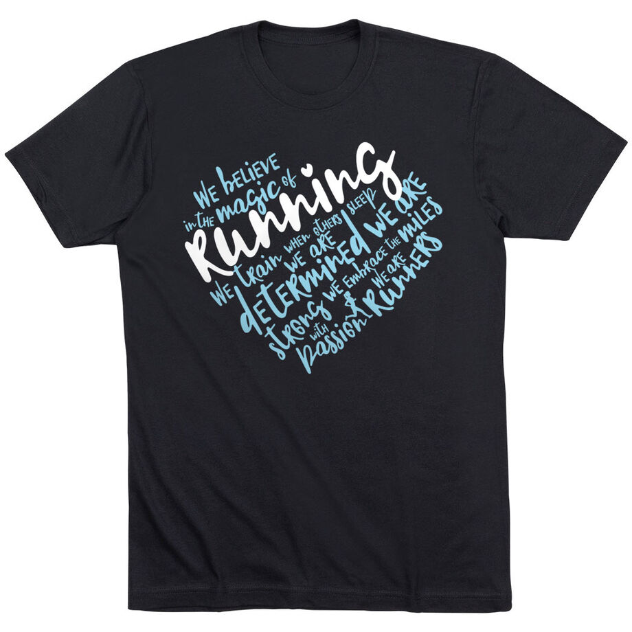 Running Short Sleeve Tee - Live Love Run Heart
