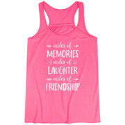 Flowy Racerback Tank Top - Miles of Friendship Mantra