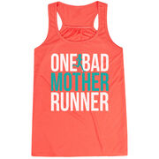 Flowy Racerback Tank Top - One Bad Mother Runner (Bold)