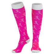 Run Girl Run Compression Knee Socks