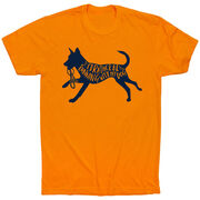 Running Short Sleeve T-Shirt - I'd Rather Be Running with My Dog