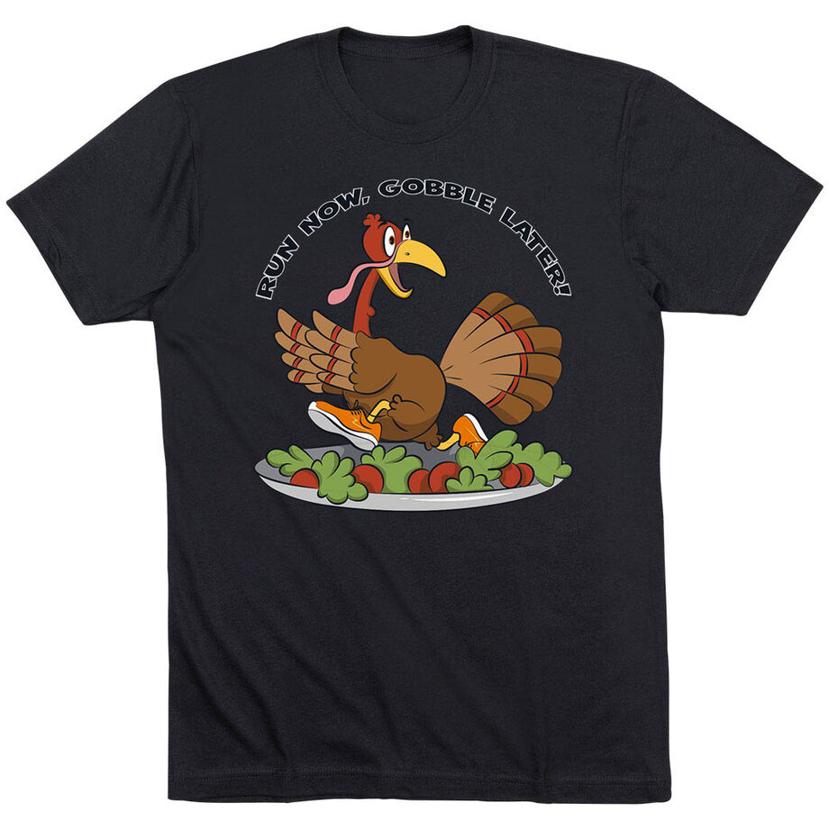 Running Short Sleeve T-Shirt - Run Now Gobble Later®
