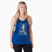 Women's Racerback Performance Tank Top - This Is My Happy Hour