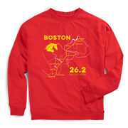 Running Raglan Crew Neck Pullover - Boston Route