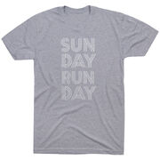 Running Short Sleeve T-Shirt - Sunday Runday (Stacked)