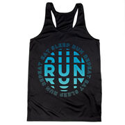 Women's Racerback Performance Tank Top - Eat Sleep Run Repeat