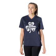 Women's Short Sleeve Tech Tee - Kiss A Lucky Runner