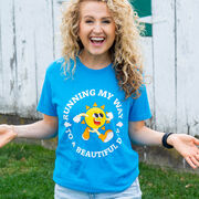 Running Short Sleeve T-Shirt - Running My Way to a Beautiful Day