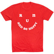 Running Short Sleeve T-Shirt - Run and Be Happy