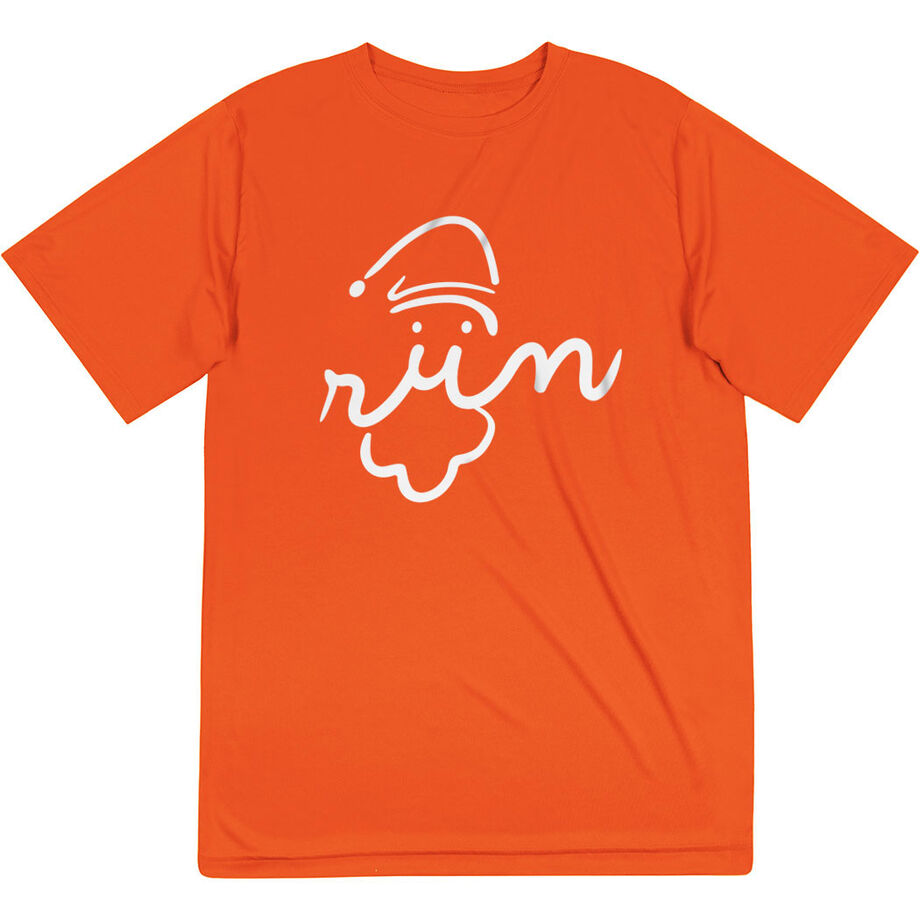Men's Running Short Sleeve Tech Tee - Santa Run Face