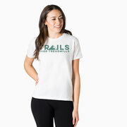 Running Short Sleeve T-Shirt - Trails Over Treadmills