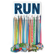 Running Large Hooked on Medals Hanger - Inspirational Runner