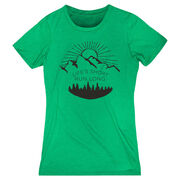Women's Everyday Runners Tee - Life's Short Run Long (Mountains)