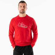 Running Raglan Crew Neck Pullover - Run Shoe