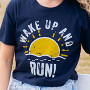 Running Short Sleeve Crop Tee - Wake Up And Run