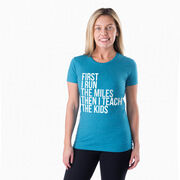 Women's Everyday Runners Tee - Then I Teach The Kids