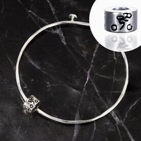 Sterling Silver Adjustable Bangle Bracelet - Cyclist