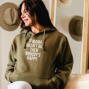 Statement Fleece Hoodie -  If Mama Doesn't Run