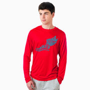 Cross Country Long Sleeve Performance Tee - Winged Foot Inspirational Words