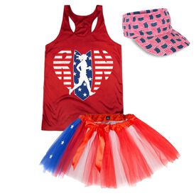 American Flag Running Outfit