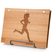 Premier Wood BibFOLIO® Race Bib Album - Female Runner