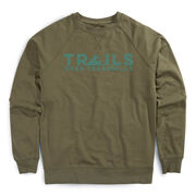 Running Raglan Crew Neck Pullover - Trails Over Treadmills