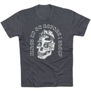 Running Short Sleeve T-Shirt - Miles To Go Before I Sleep - Skull