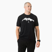 Running Short Sleeve T-Shirt - Trail Runner in the Mountains (Male)