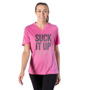 Women's Short Sleeve Tech Tee - Suck It Up Buttercup