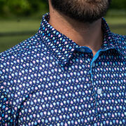 Pickleball Short Sleeve Polo Shirt - Cross Court