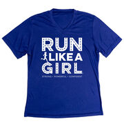 Women's Short Sleeve Tech Tee - Run Like A Girl® Road