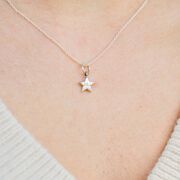 Sterling Silver 26.2 Star Marathon Necklace