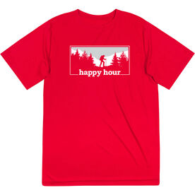 Men's Hiking Short Sleeve Performance Tee - Happy Hour Hiker (Male)