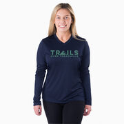 Women's Long Sleeve Tech Tee - Trails Over Treadmills